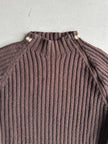 DANIELE ALESSANDRINI - 1990s RIBBED KNIT JUMPER WITH FULL ASYMMETRICAL SIDE ZIP