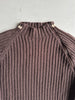 DANIELE ALESSANDRINI - 1990s RIBBED KNIT JUMPER WITH FULL ASYMMETRICAL SIDE ZIP