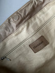 ISSEY MIYAKE PLANTATION - 1990s LEATHER SLOUCHY SHOULDER BAG
