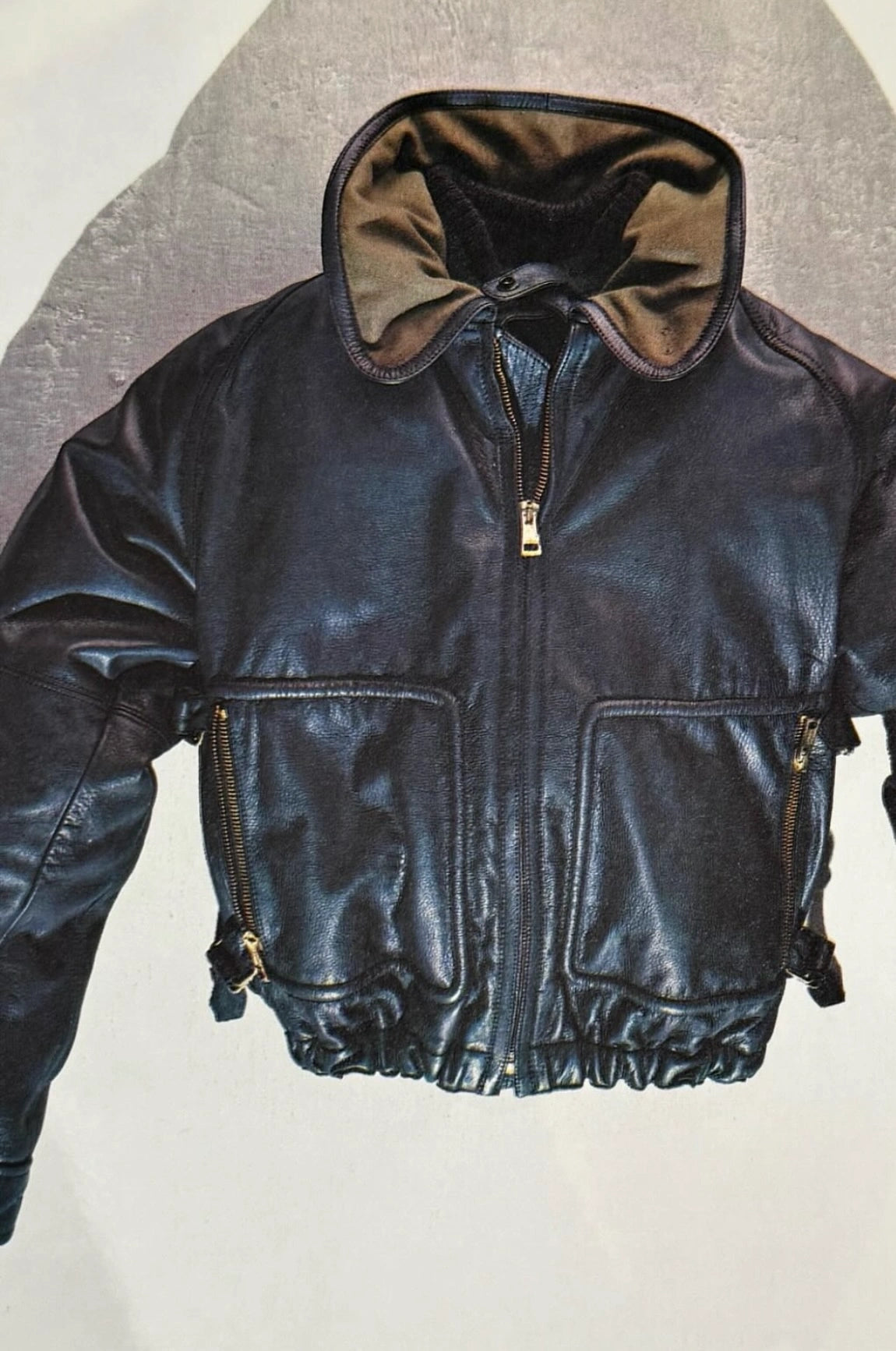 SICONS by GIORGIO ARMANI 1980s LEATHER JACKET