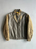 LOUIS FÉRAUD - 1980s CONTRASTING GREEN LAYERED LEATHER JACKET