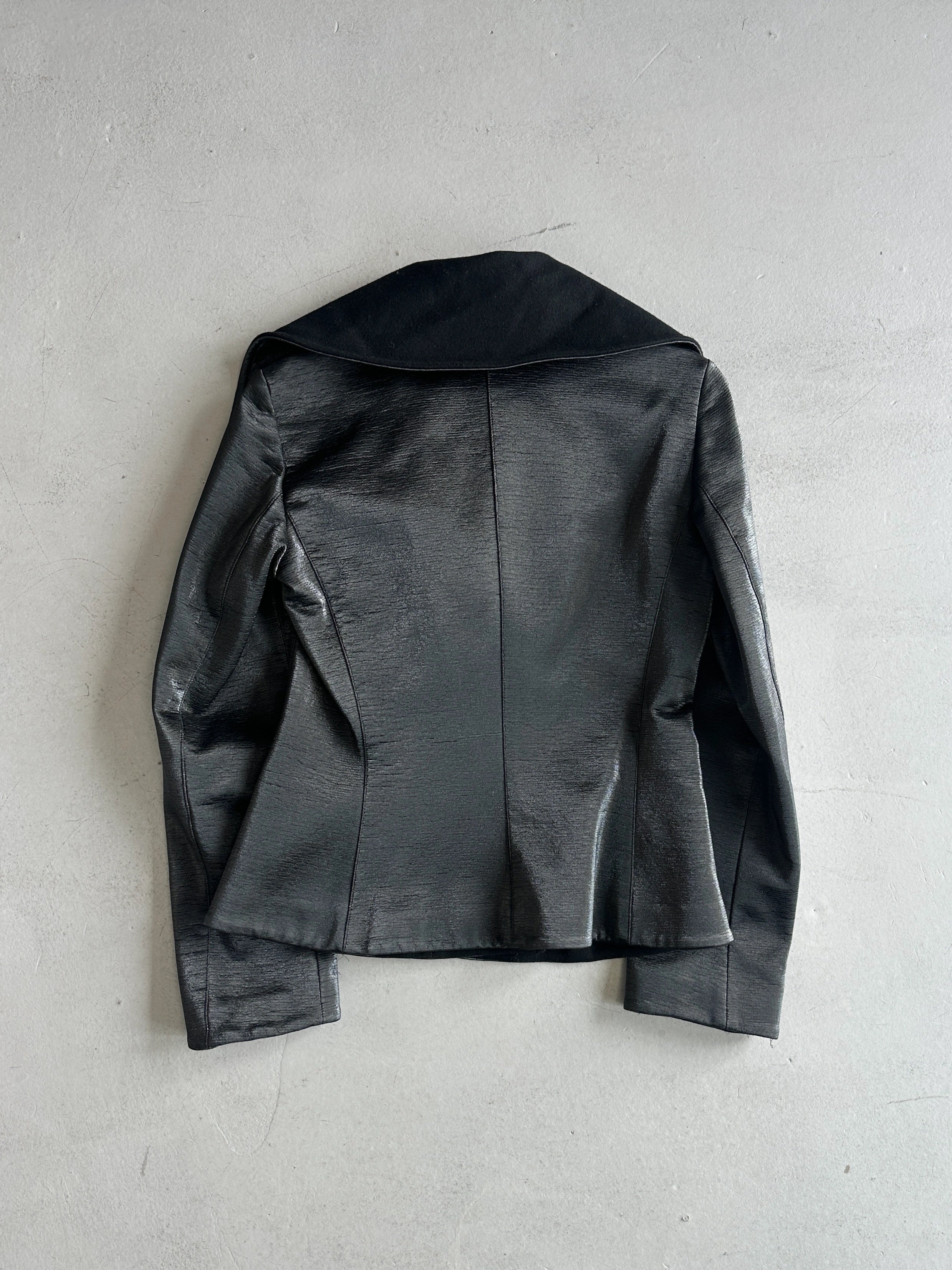 EMPORIO ARMANI - F/W 2002 METALLIC FINISH DOUBLE BREASTED JACKET