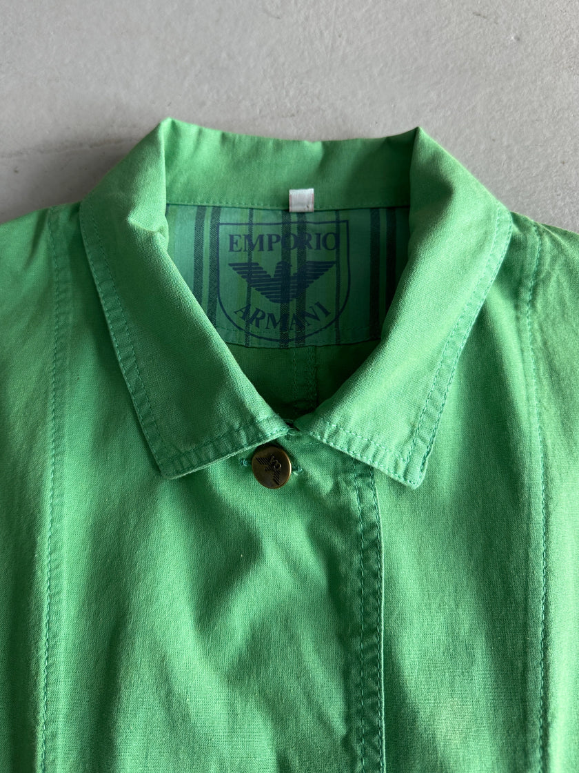 EMPORIO ARMANI - 1980s OVERSIZED POCKET SHACKET WITH CROPPED SLEEVE