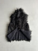 ARMANI JEANS - 2000s FAUX FUR OPEN GILET