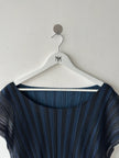 ISSEY MIYAKE - 2000s LAYERED LONGLINE TOP WITH SHEER MESH OVERLAY