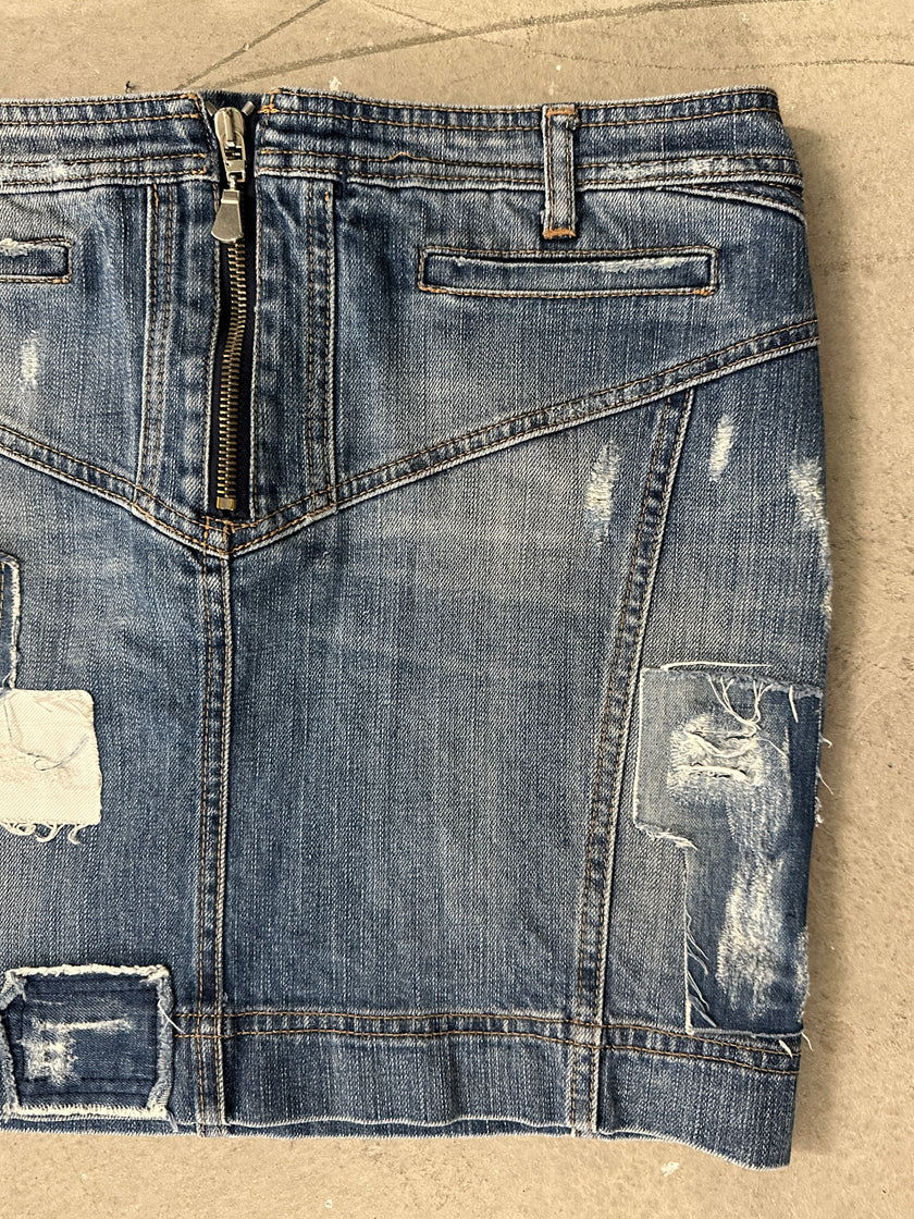 JUST CAVALLI - 2000s DENIM MINI SKIRT