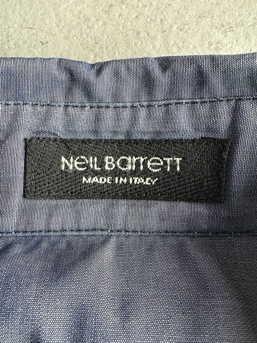 NEIL BARRETT - 2000s BONDAGE HALF SLEEVE SHIRT
