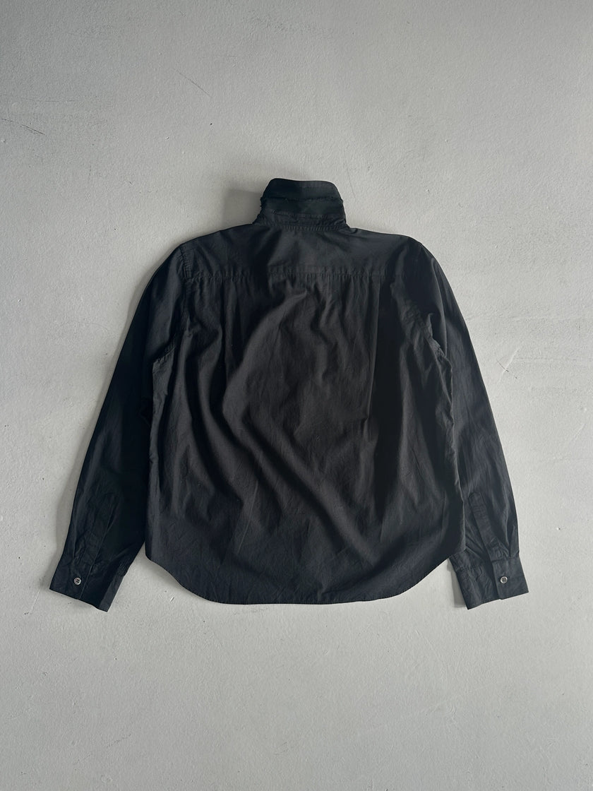 COMME DES GARÇONS TRICOT - 2000s RUFFLE DETAILS AT FRONT SHIRT