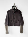 EMPORIO ARMANI - F/W 2015 WOOL JACKET WITH LAYERED SLEEVE