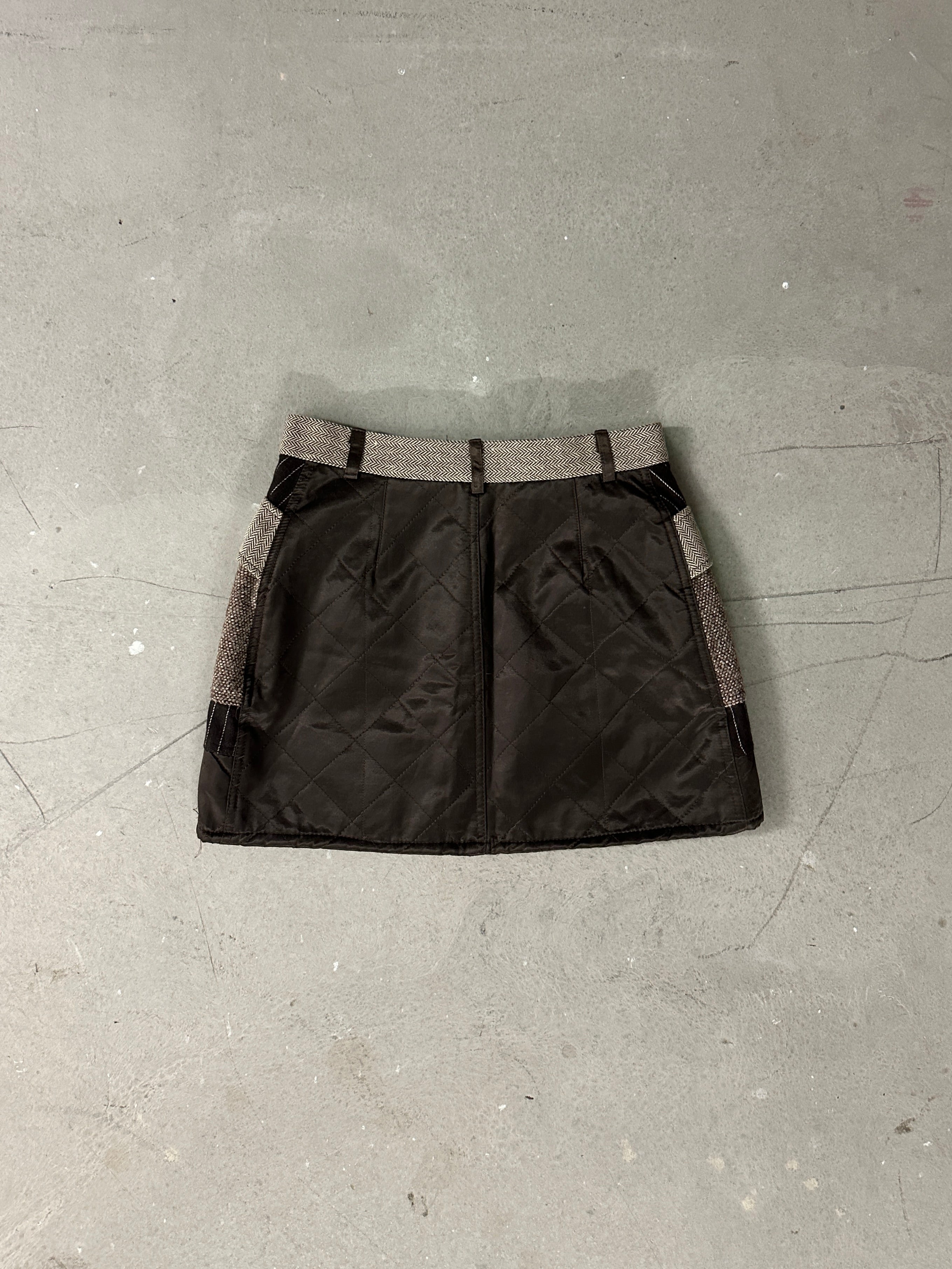 1990s ZIPPED MINI SKIRT