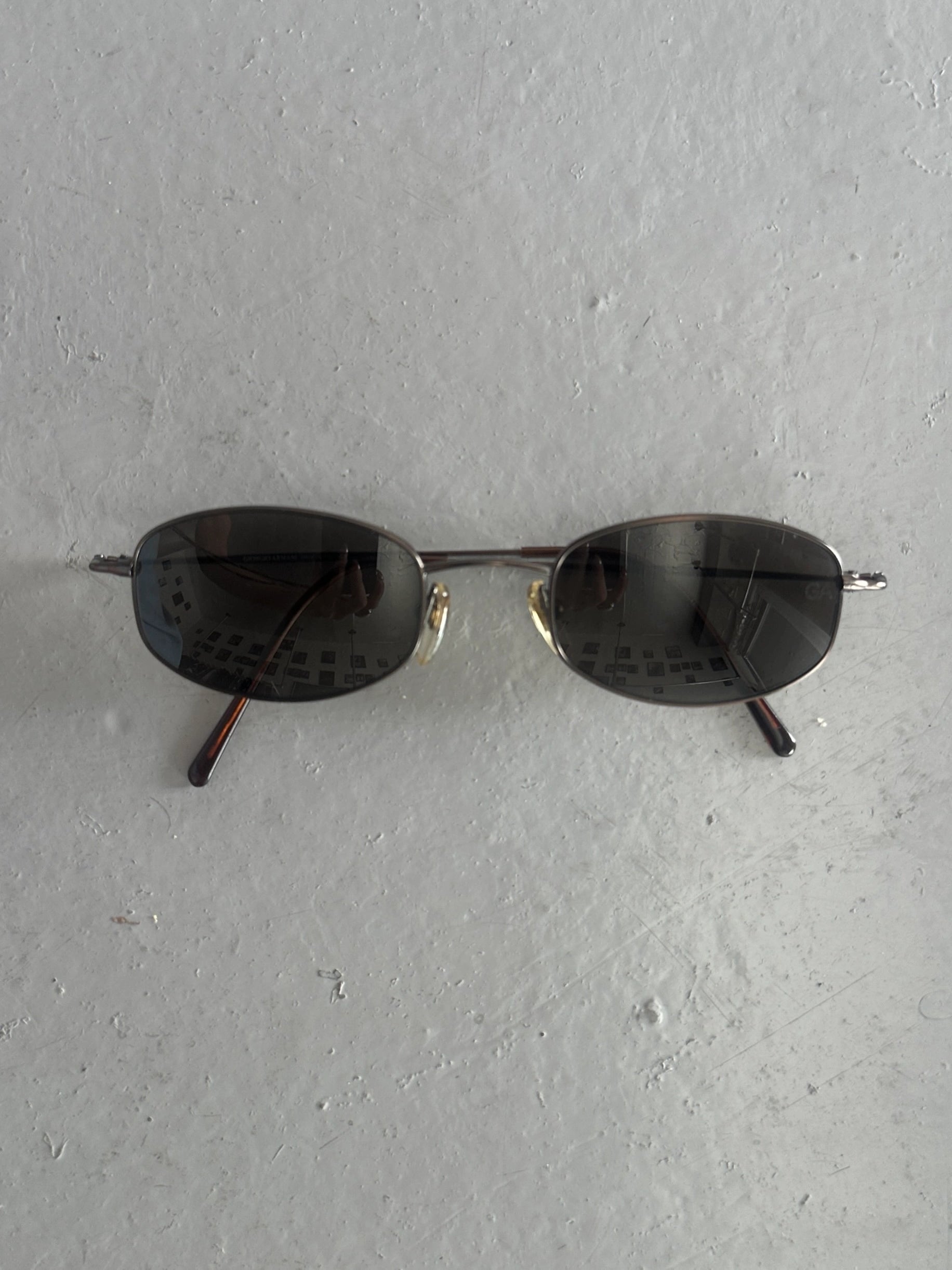 GIORGIO ARMANI -  1990s RIMLESS OVAL SUNGLASSES