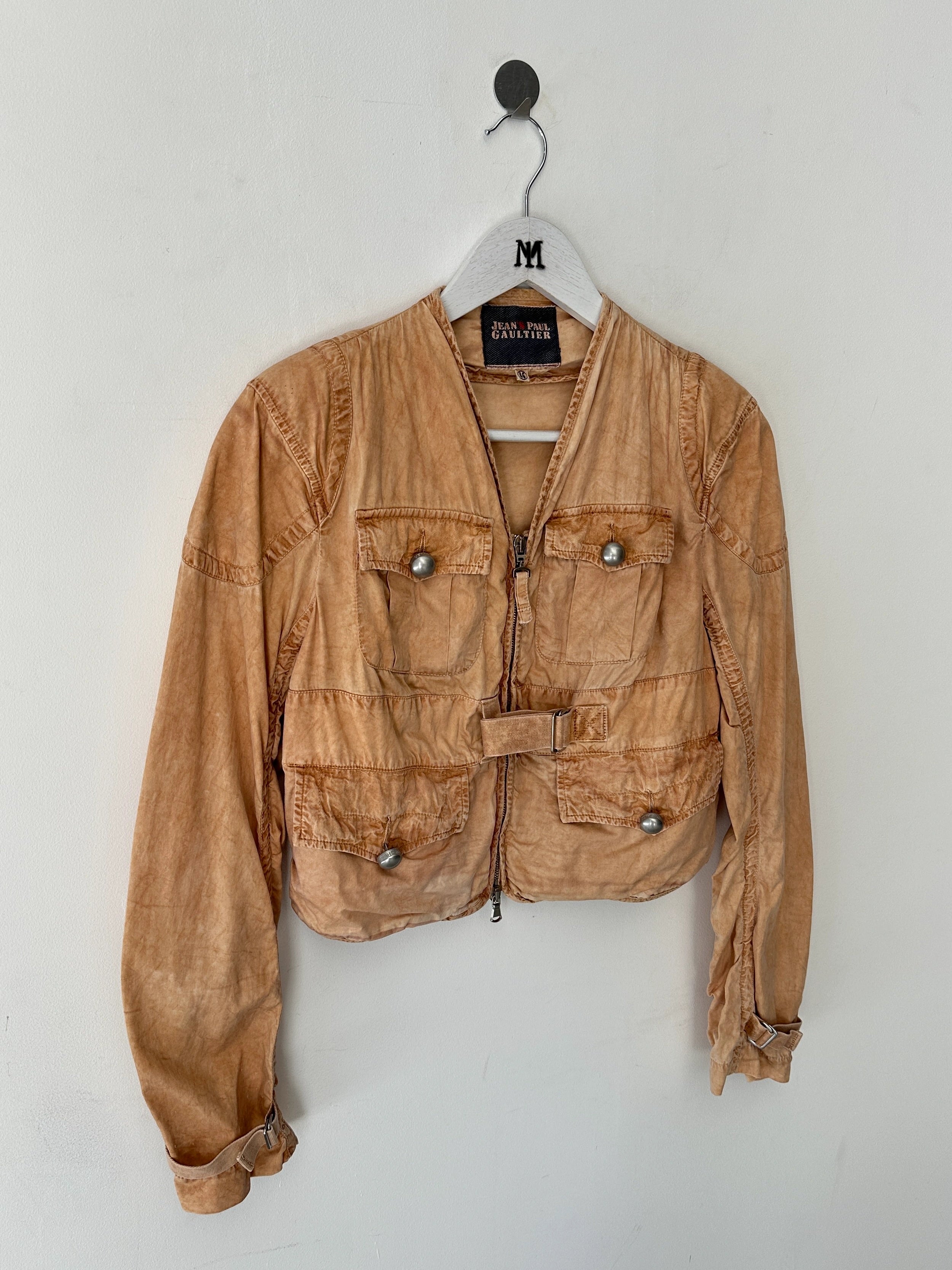 JEAN PAUL GAULTIER - early 2000s CROP FIT DYED JACKET