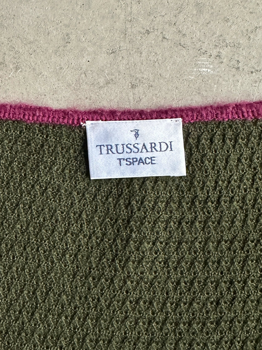 TRUSSARDI -  2000s CROSSOVER KNIT TOP
