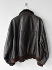 VERSACE - 1990S LEATHER BOMBER JACKET