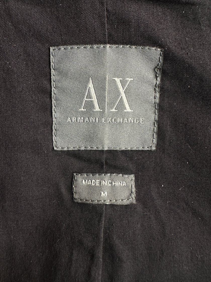 ARMANI EXCHANGE - 2000s CROP FIT JACKET WITH WIDE COLLAR