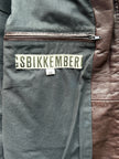 BIKKEMBERGS- 2000s CARGO LEATHER BOMBER JACKET