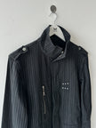 SEMANTIC DESIGN - 2000s 2 IN 1 PINSTRIPED JACKET GILET