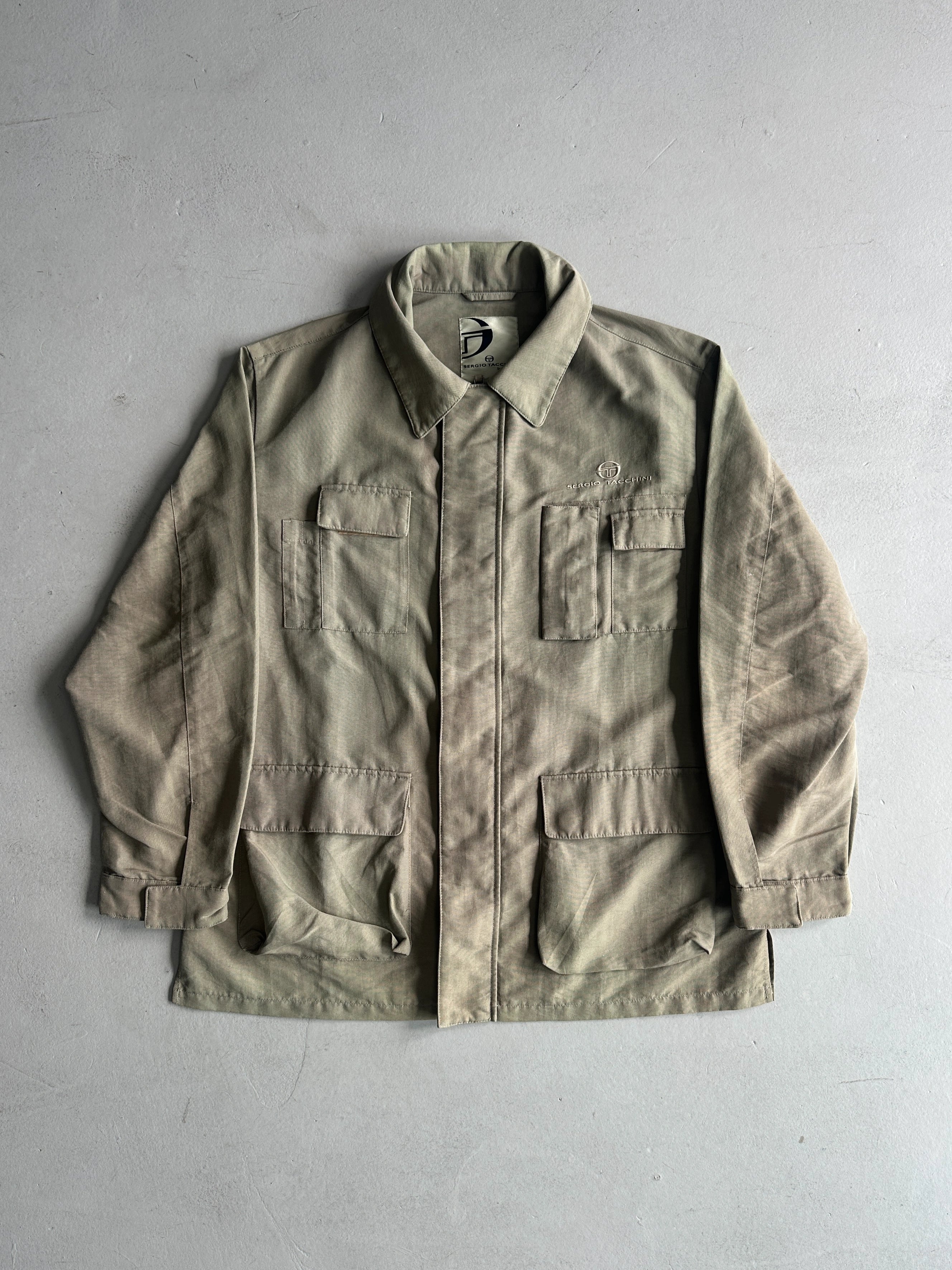 SERGIO TACCHINI - 2000s MULTI POCKET NYLON JACKET