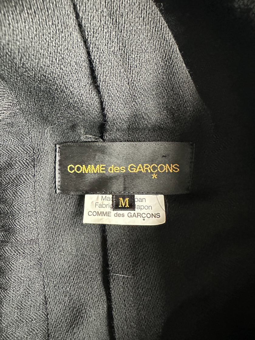 COMME DES GARÇONS - A/W 2003 ASYMMETRIC PANELED BLAZER WITH ZIP DETAIL