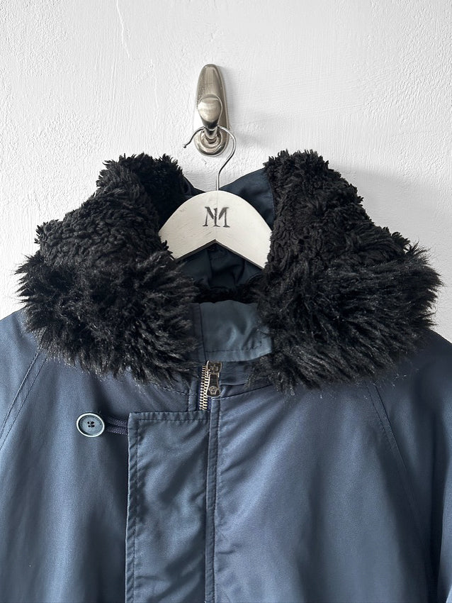 VERSACE - F/W 2003 NYLON BOMBER JACKET WITH OVERSIZED HOOD