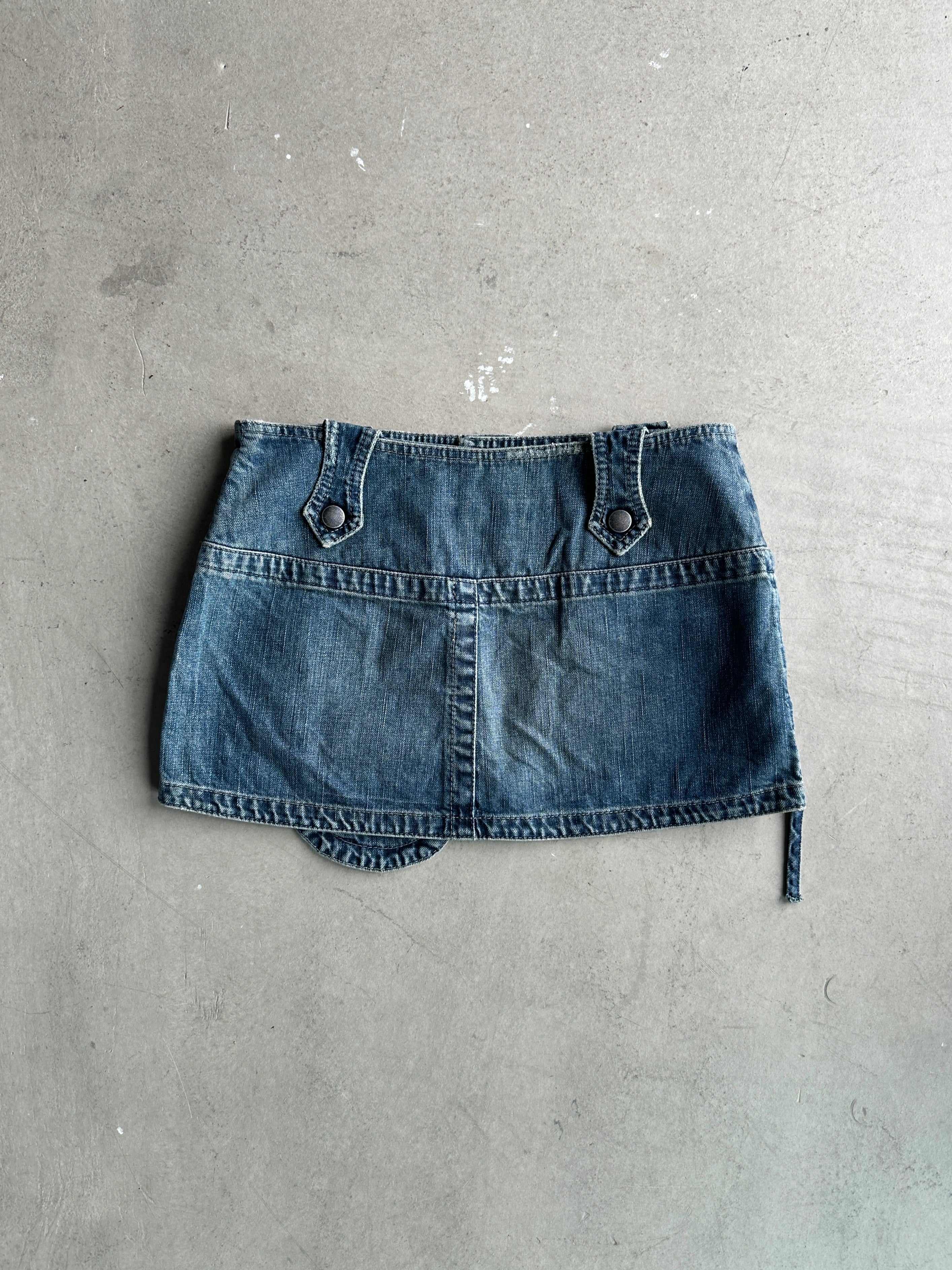 DIESEL - 2004 MINI MICRO DENIM CARGO SKIRT