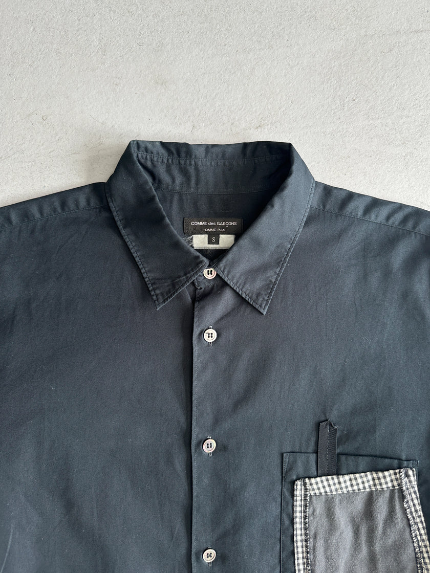 COMME DES GARÇONS HOMME PLUS - S/S 2010 LONG SLEEVE SHIRT WITH APPLIQUÉS