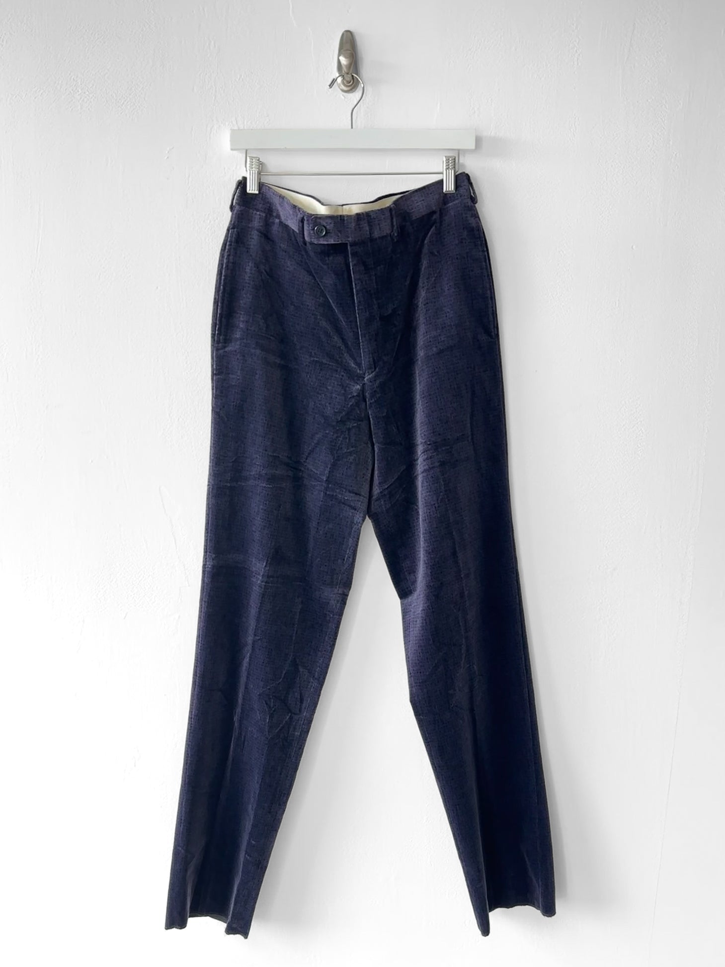 ROMEO GIGLI - 1990s VELVET TAILORED TROUSERS