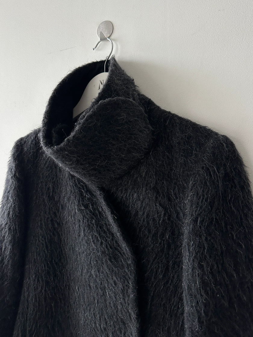 EMPORIO ARMANI - F/W 2010 FUZZY WOOL FUNNEL NECK JACKET
