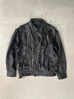 1980s DOUBLE LAYER LEATHER BIKER JACKET