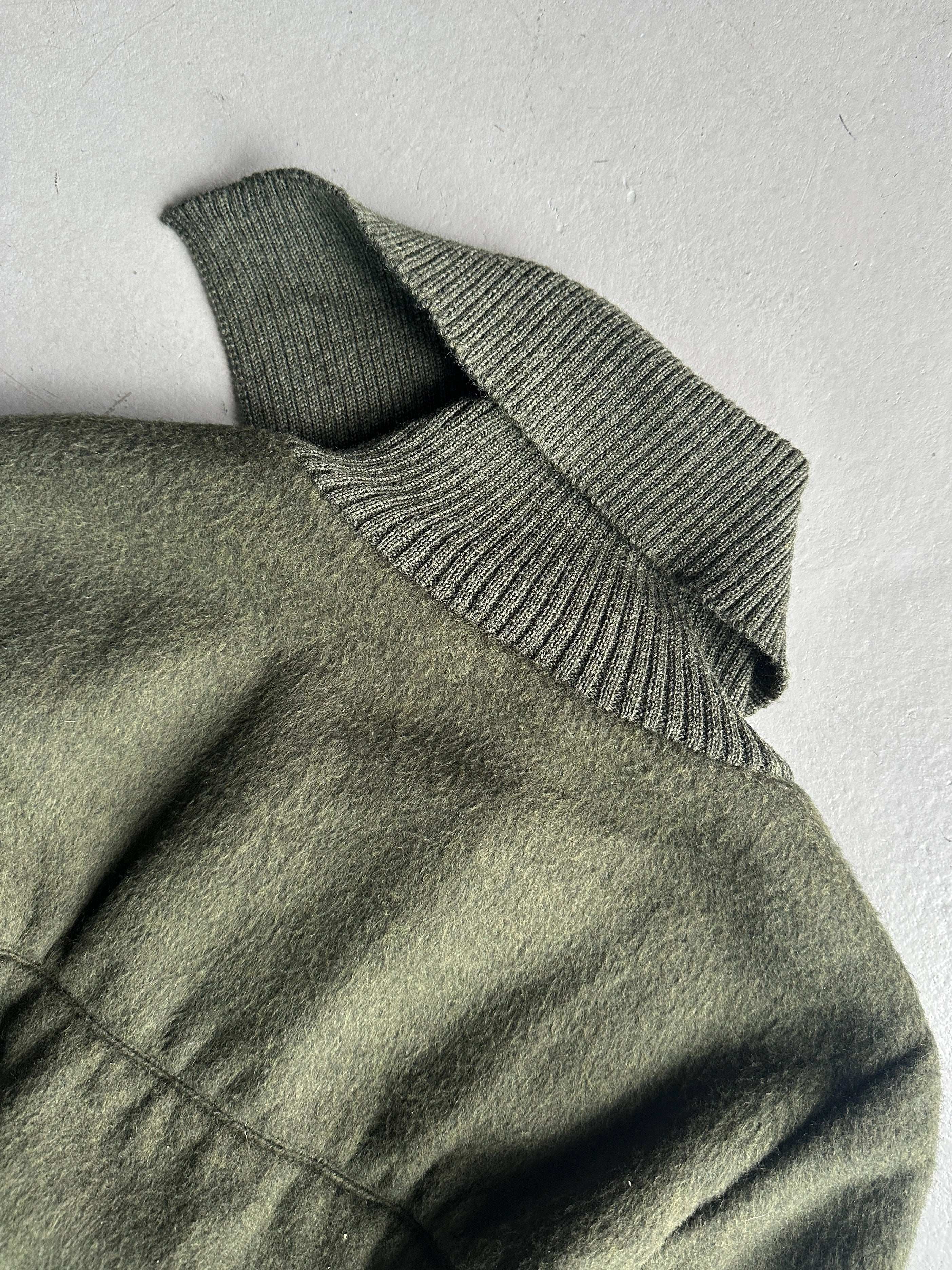 ALVIERO MARTINI - F/W 2009 BOMBER JACKET WITH ELONGATED RIBBED CUFFS