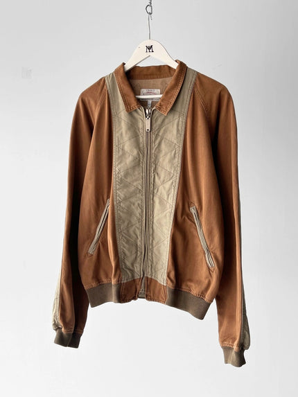 ARMANI JEANS 1990s CONTRASTING BACK SLEEVE LIGHT BOMBER JACKET