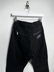 DIRK BIKKEMBERGS - early 2000s BIKER TROUSERS WITH ZIP DETAILS