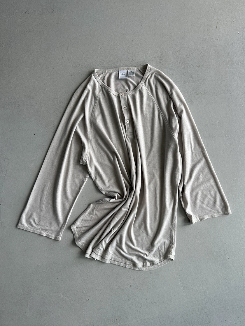 ARMANI EXCHANGE - 1990s RELAXED FIT 3/4 SLEEVE TOP