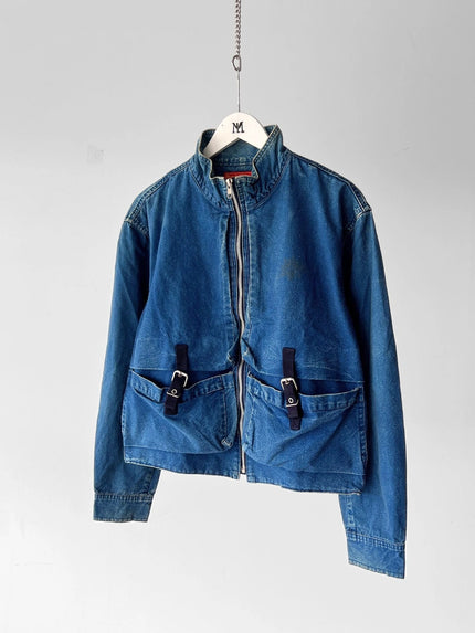 MARITHÉ + F. GIRBAUD 1990s DENIM JACKET WITH OVERSIZED POCKETS