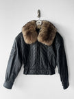 KANSAI YAMAMOTO - 1990s BOXY FIT JACKET WITH DETACHABLE FUR COLLAR