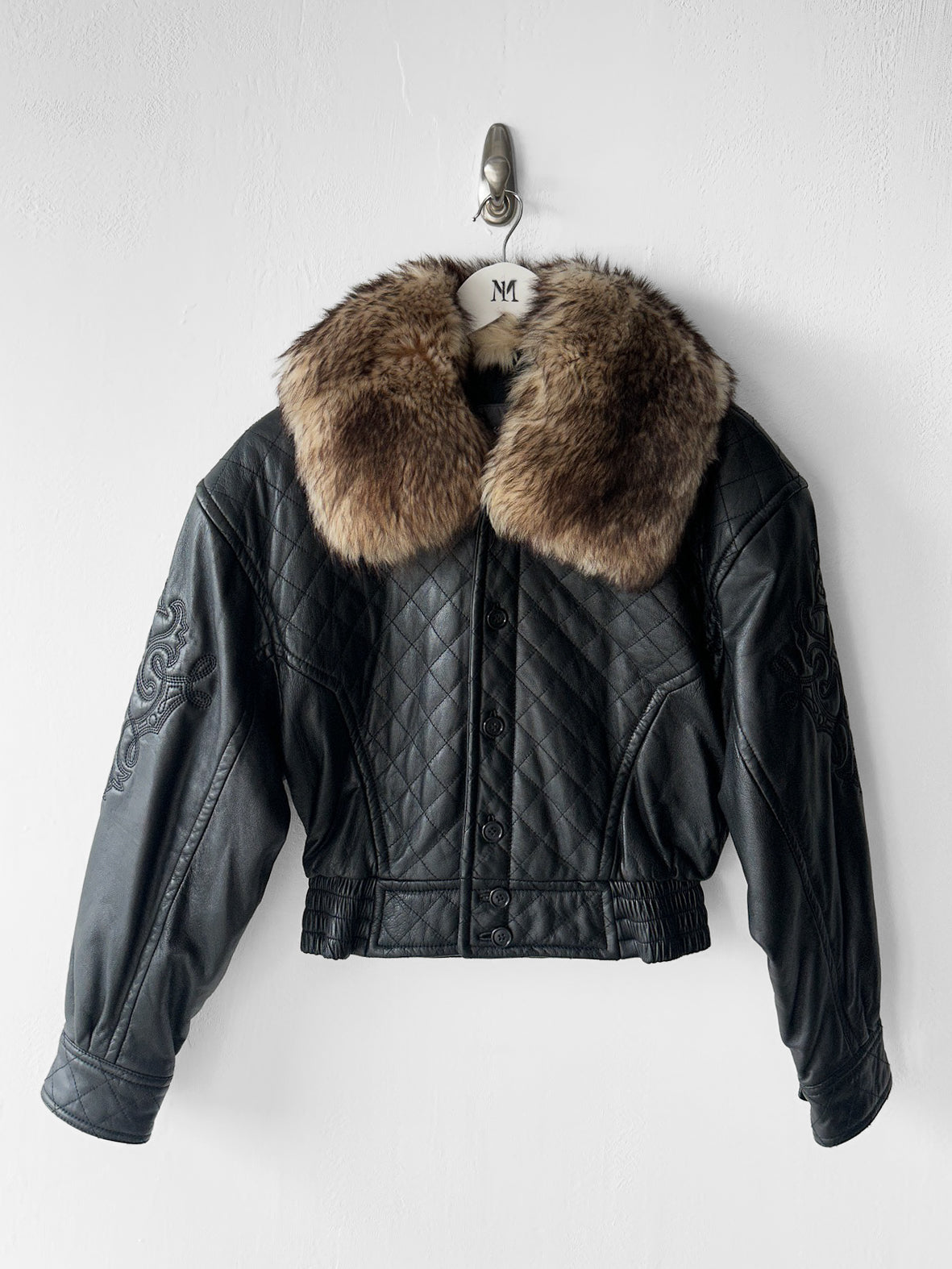 KANSAI YAMAMOTO - 1990s BOXY FIT JACKET WITH DETACHABLE FUR COLLAR