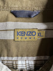 KENZO - 1990s ZIPPED HALF SLEEVE SHIRT