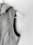 ITALIAN LABEL 2010s ZIPPED HOODED GILET JACKET