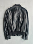 VERSUS VERSACE - early 2000s REMOVABLE COLLAR LEATHER JACKET