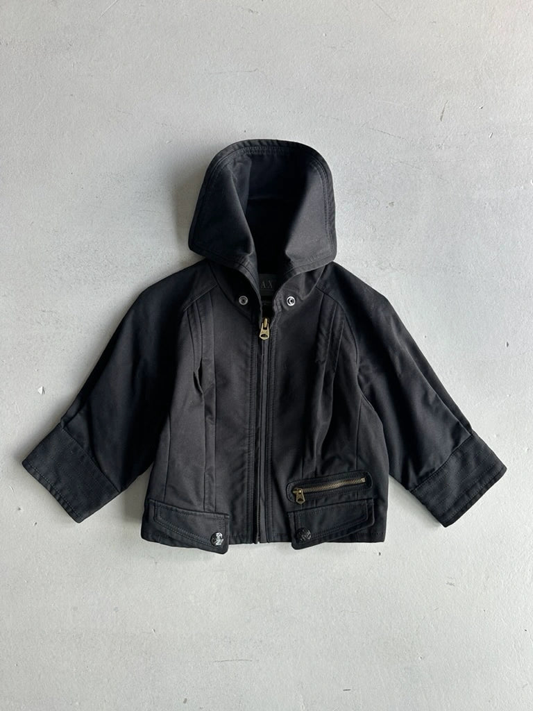 ARMANI EXCHANGE - 2000s CROP FIT JACKET WITH WIDE COLLAR