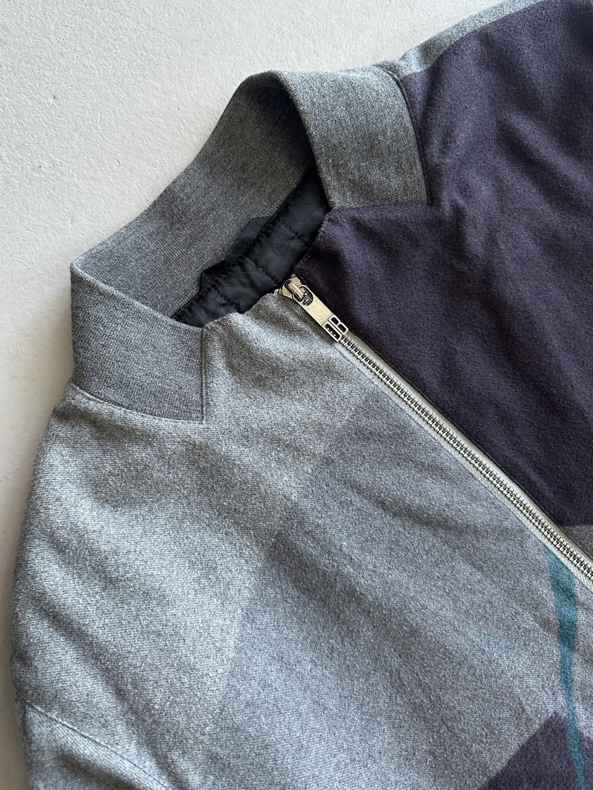 DIRK BIKKEMBERGS - 1990s SAMPLE BOTTLE NECK OVERSIZED BOMBER JACKET