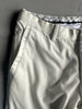 DOLCE & GABBANA - early 2000s STRAIGHT FIT TROUSERS WITH SILK BAND AT WAIST