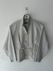 ISSEY MIYAKE - 1980s TEXTURED COTTON BOMBER JACKET
