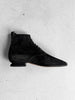 CLAUDE MONTANA X STEPHANE KÉLIAN - 1980s ARCHITECTURAL LACE UP SHOES