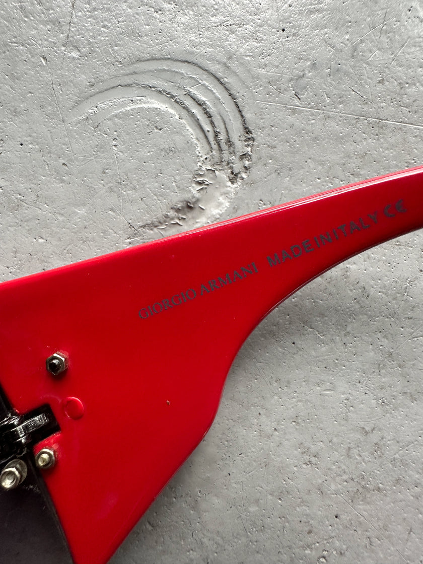 EMPORIO ARMANI  - 1990s OVERSIZED SHIELD SUNGLASSES