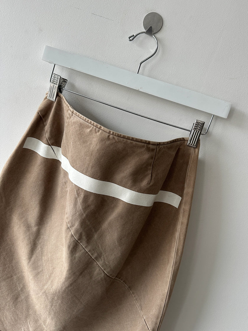 HELMUT LANG -  PROTOTYPE S/S 1997 REFLECTIVE TAPE SKIRT