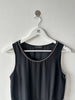 COP COPINE - 2000s ASYMMETRIC SATIN DRESS WITH CHAIN NECKLINE
