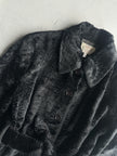 ARMANI JEANS - F/W 1996 FAUX SHEARLING JACKET WITH BELT AT WAIST