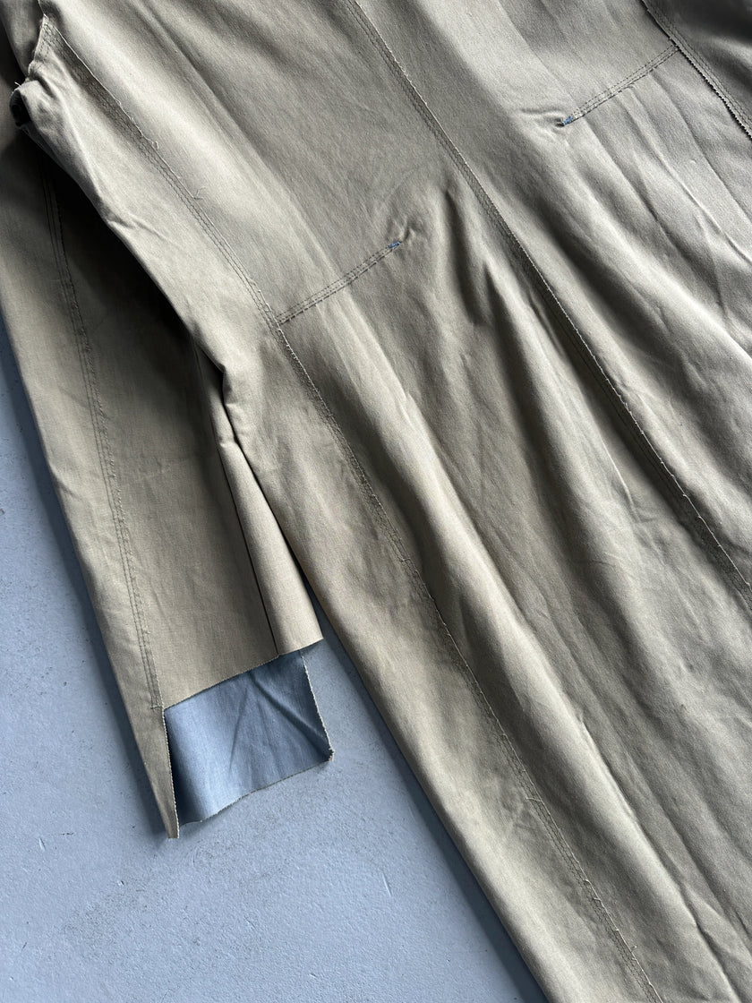 DIESEL - 1990s DECONSTRUCTED COAT WITH RAW EDGES