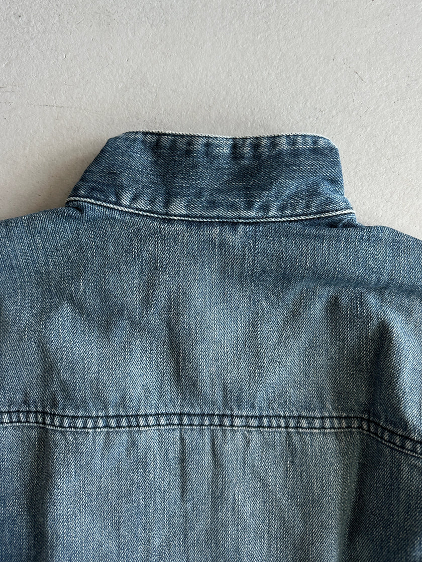 ARMANI EXCHANGE - 2000s BELTED DENIM JACKET